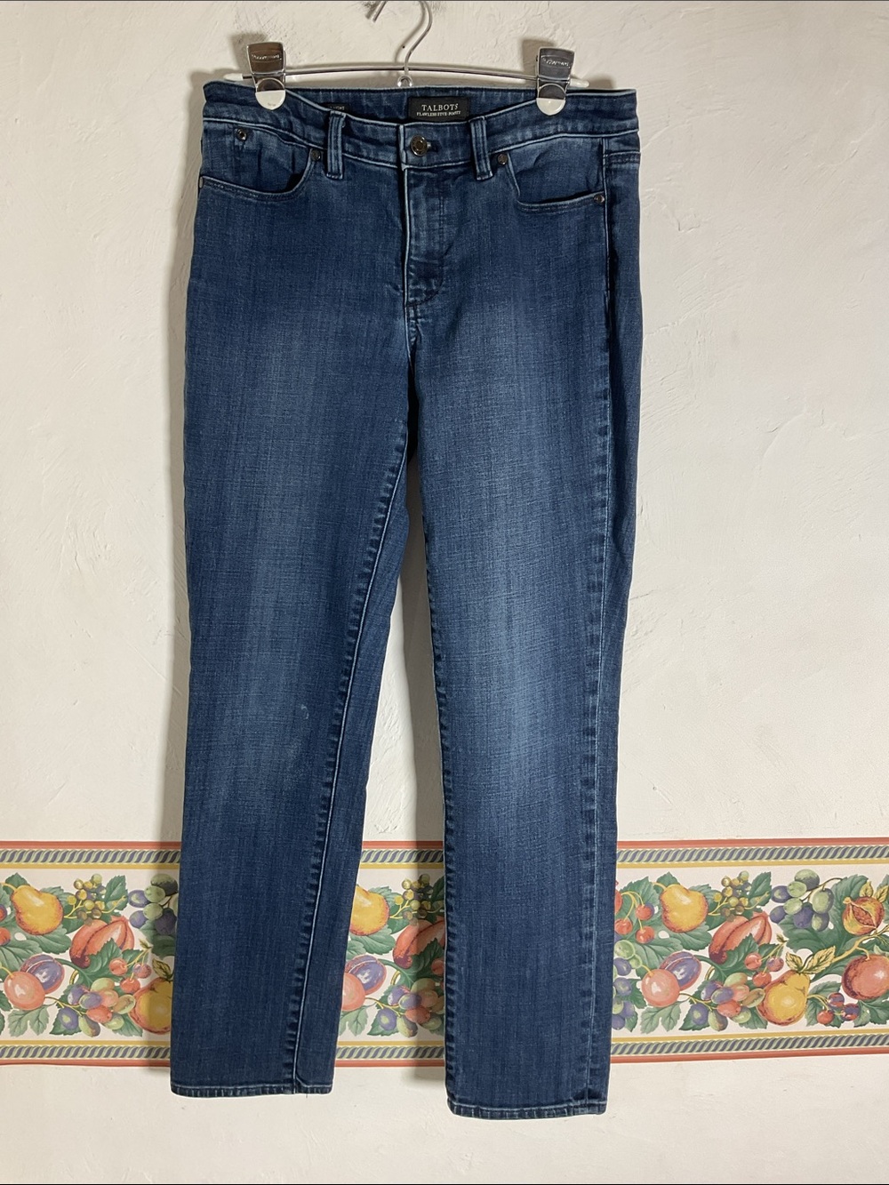 Talbots Flawless Five Pocket Straight Leg Jeans Dark Wash Size 6